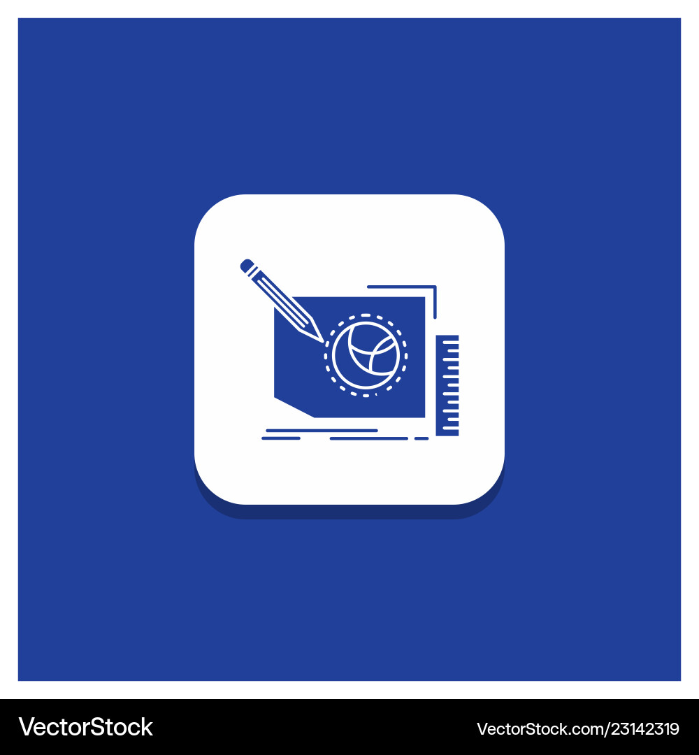 Blue round button for content design frame page Blue round button for content design frame page vector image