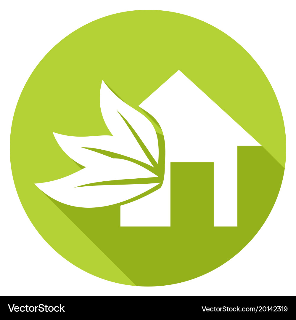 Building icon with long shadow Vector Image