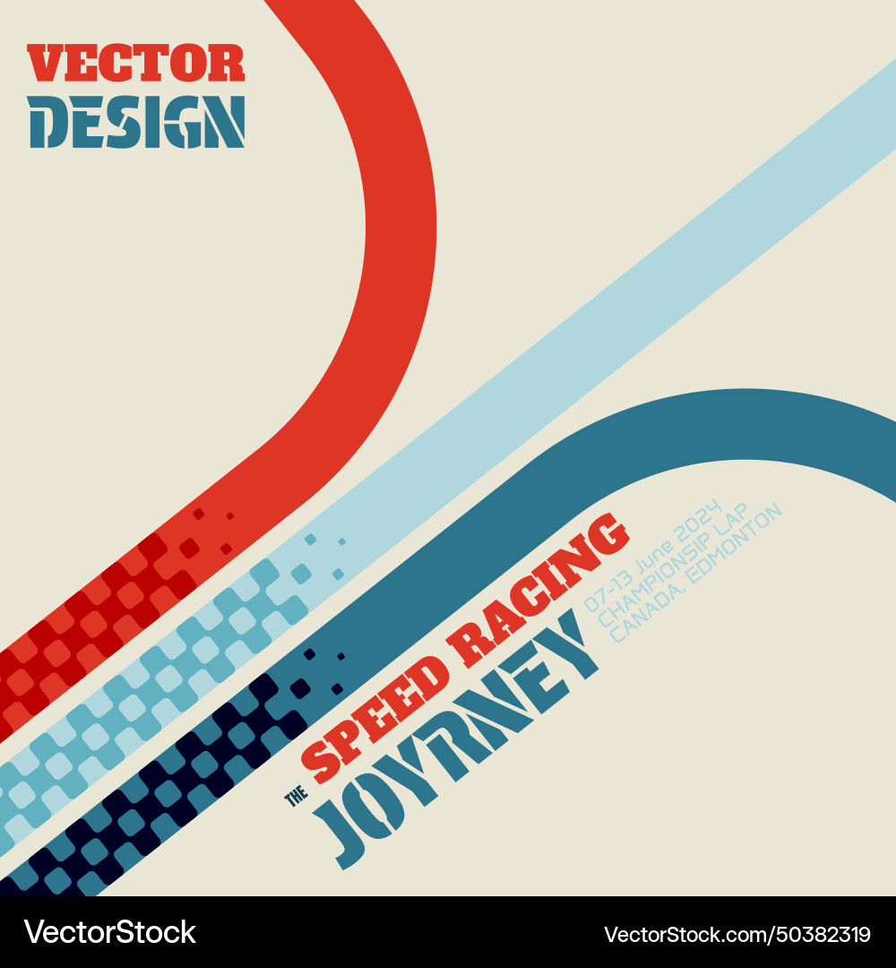 Checkered flag three row lines Vector Image