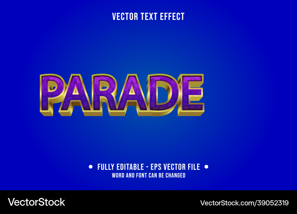 Editable text effect gradient style for digital Editable text effect gradient style for digital Vector Image