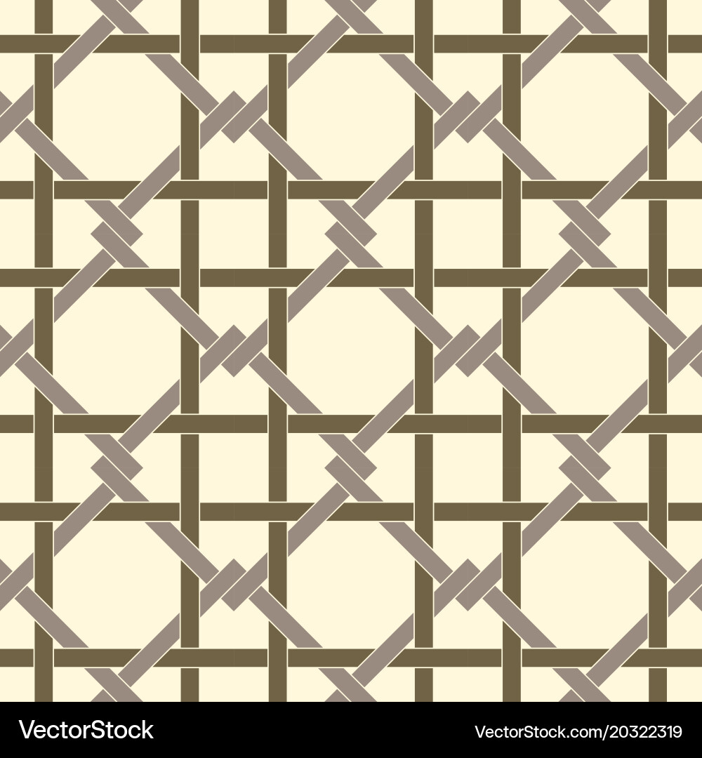 Geometric seamless pattern background with weave vector image