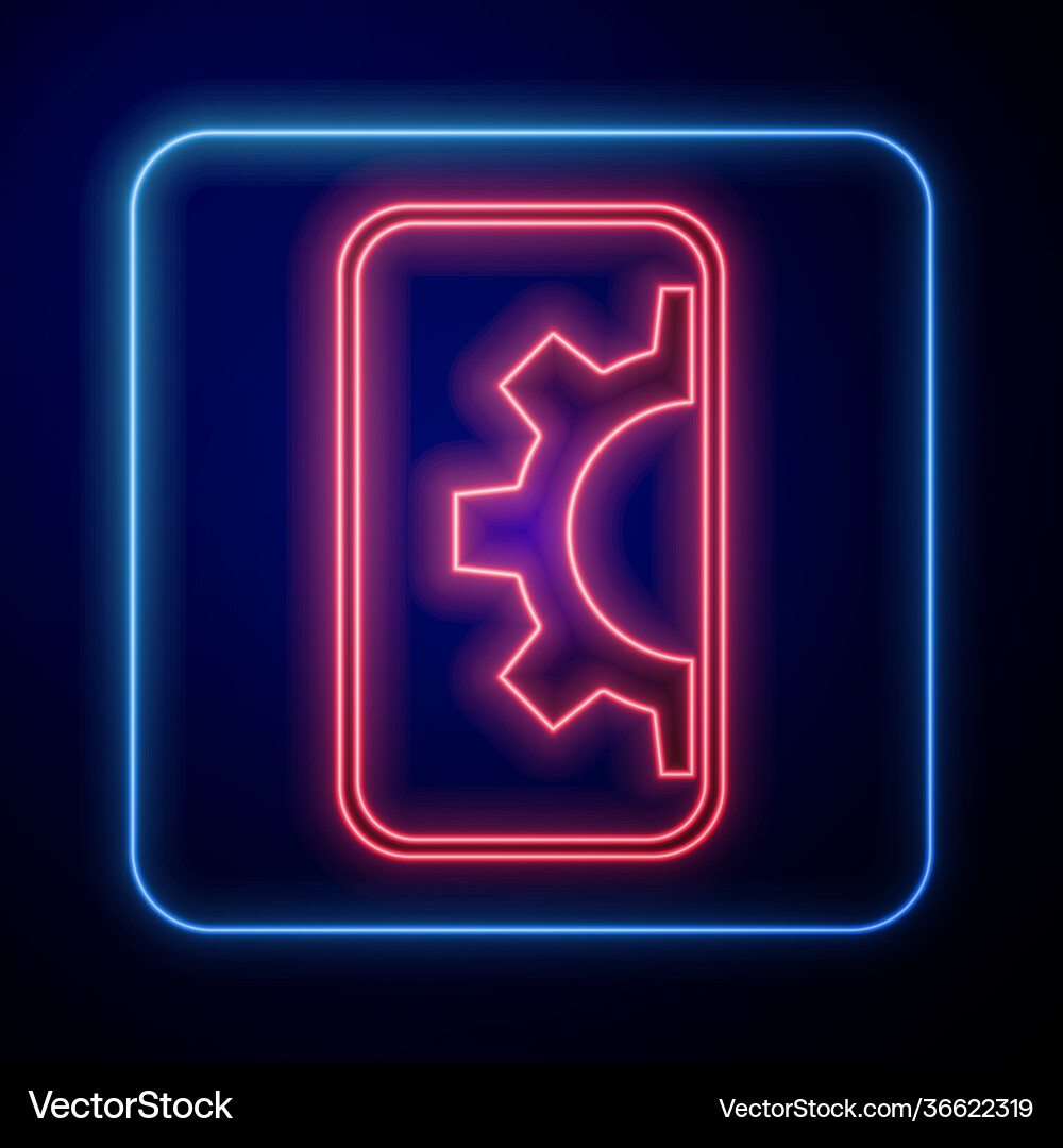 Glowing neon software web development Glowing neon software web development vector image