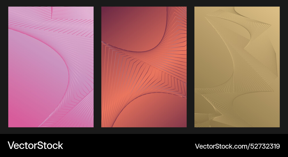 Gradient background of parallel lines abstract Vector Image