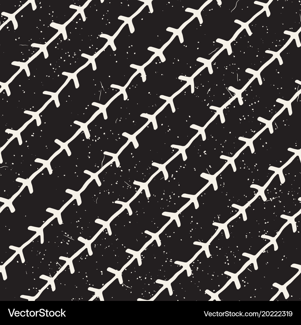 Hand drawn style seamless pattern abstract vector image