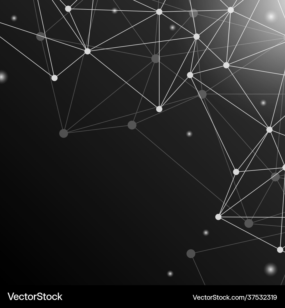 Neural Network Abstract vector image