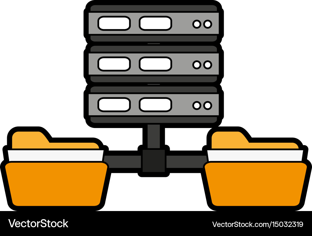 Server web hosting related icon image Vector Image
