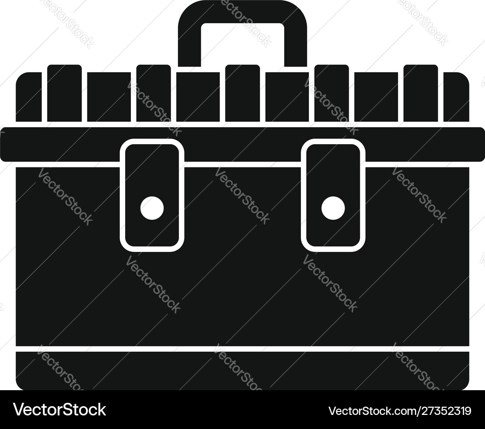 Toolbox Icon - Simple Style vector image