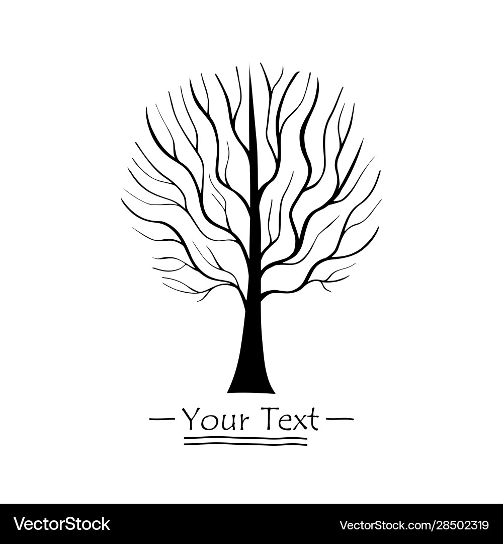 Tree round and single 3 Tree round and single 3 Vector Image