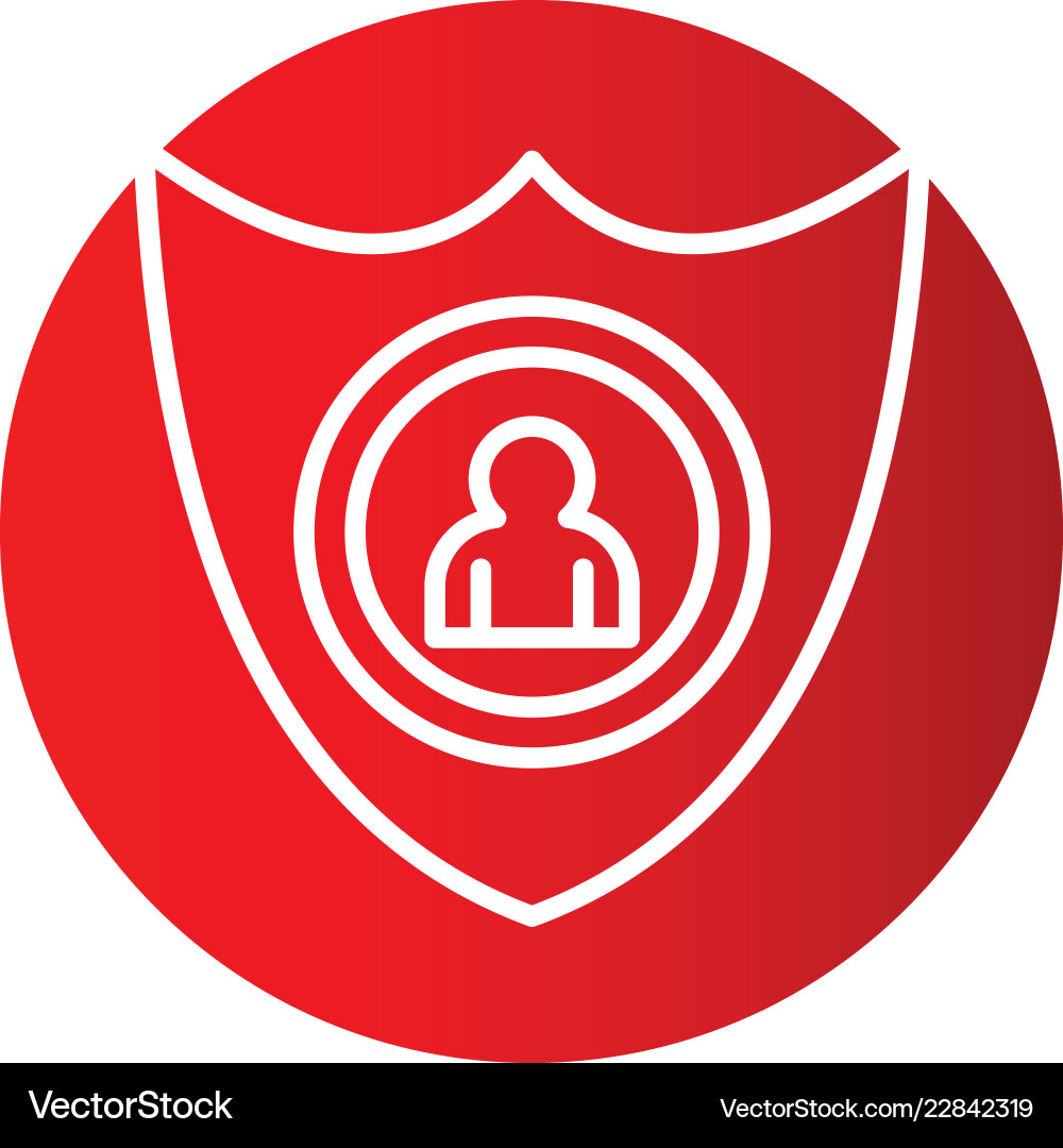 User icon in creative design with elements vector image