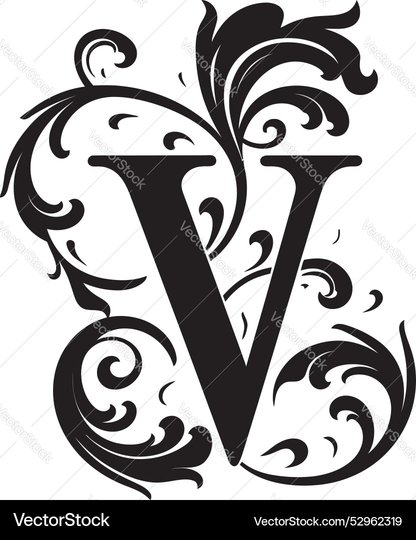 Vortex swirls dynamic font v art vivid aura Vortex swirls dynamic font v art vivid aura vector image