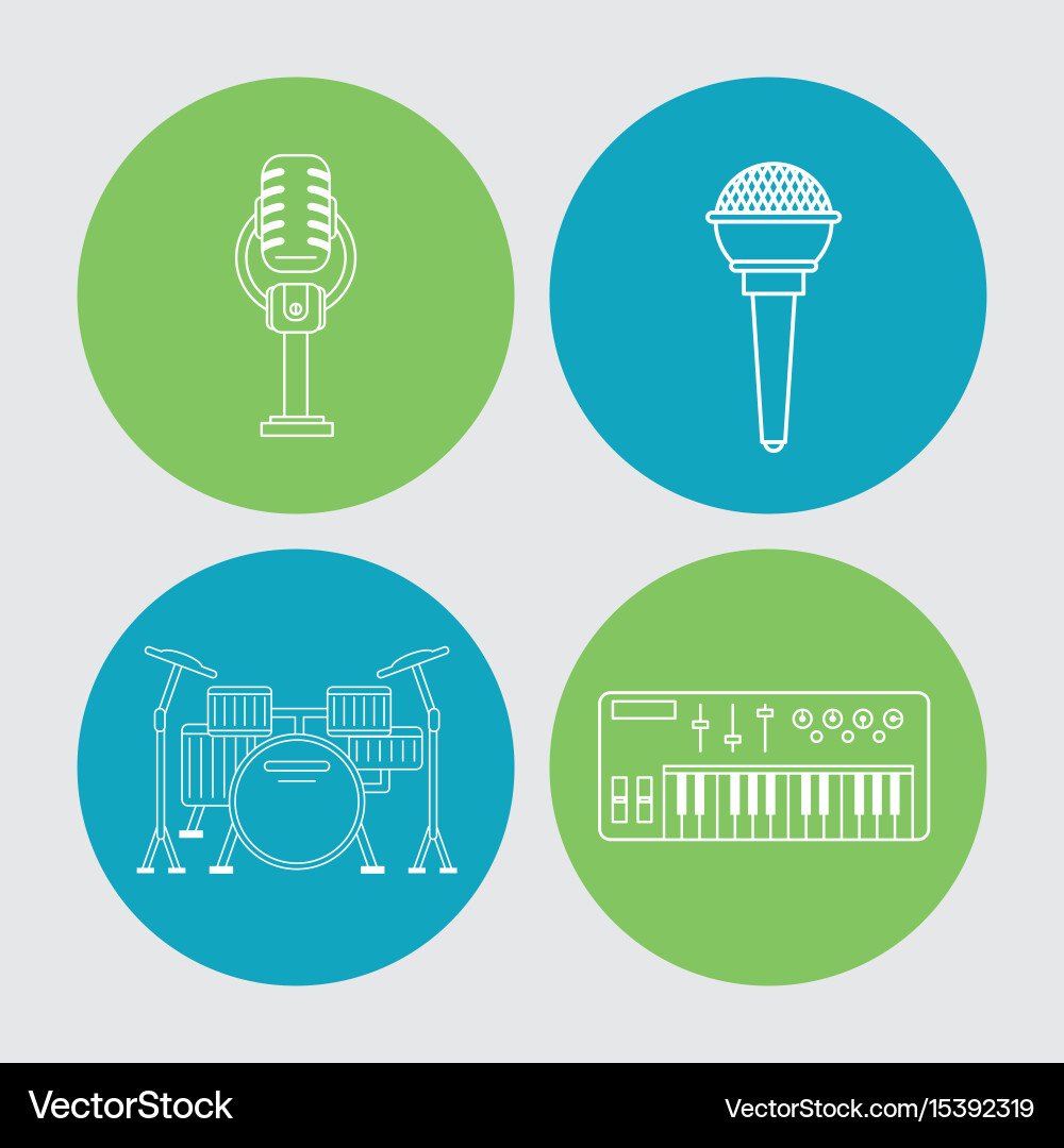 White background with colorful round frames vector image