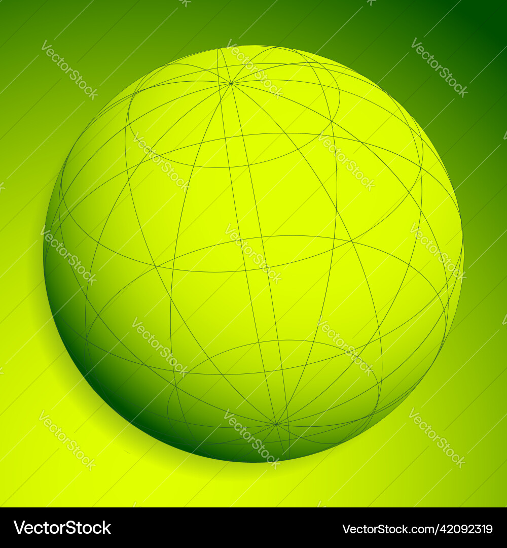 Wireframe grid mesh sphere globe ball Wireframe grid mesh sphere globe ball Vector Image