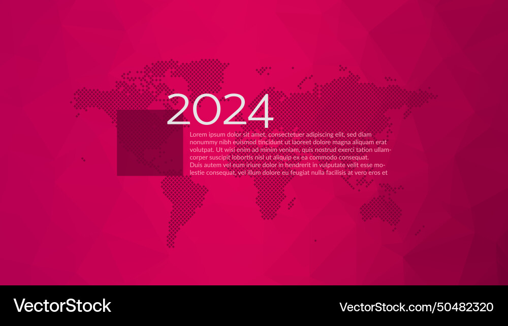 2024 year background with sample text vector image