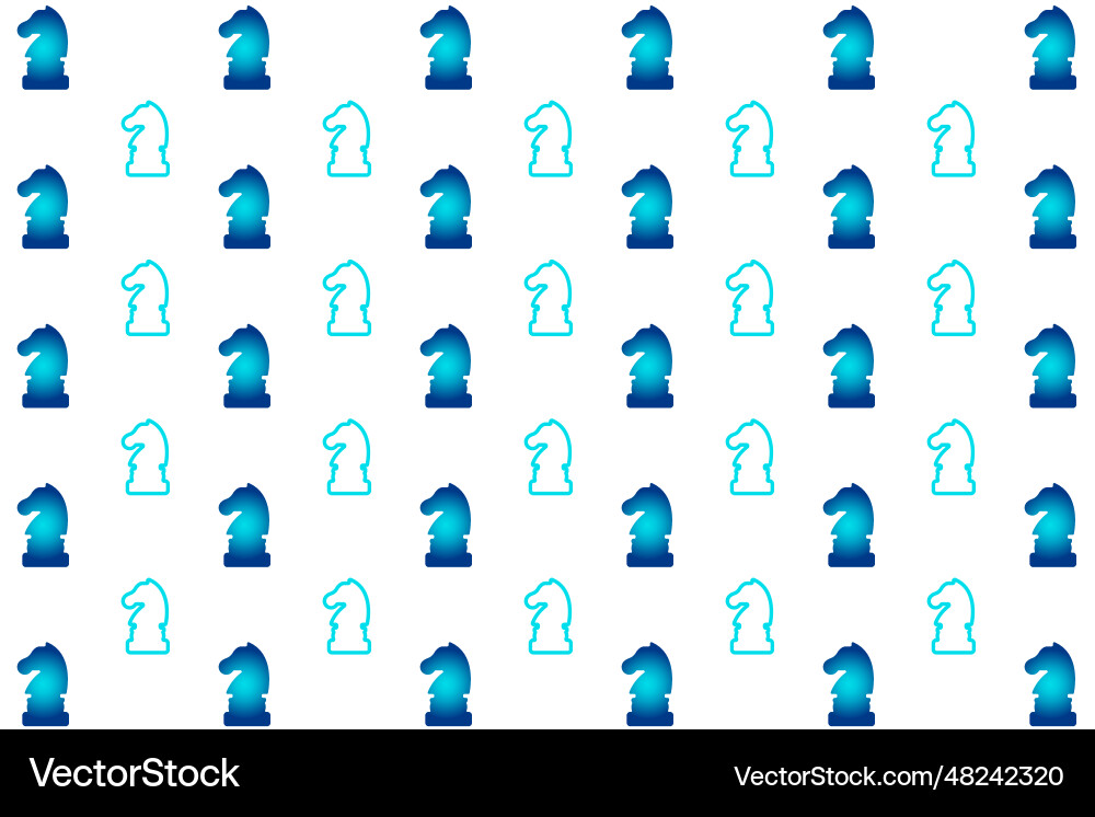 Abstract chess knight pattern background Abstract chess knight pattern background Vector Image