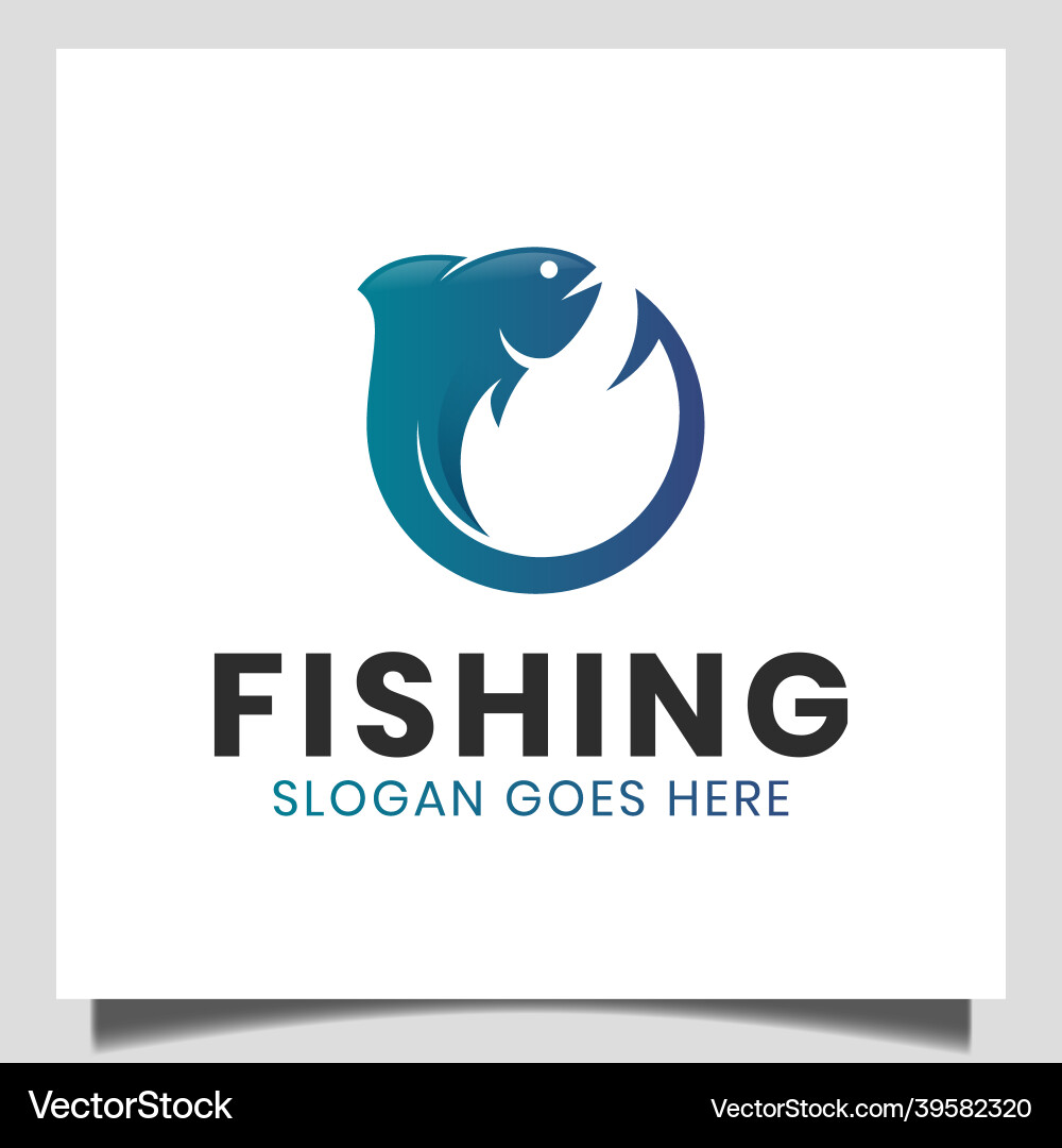 Angelhaken mit frischem Fisch für Fischer Angelhaken mit frischem Fisch für Fischer vektorbild