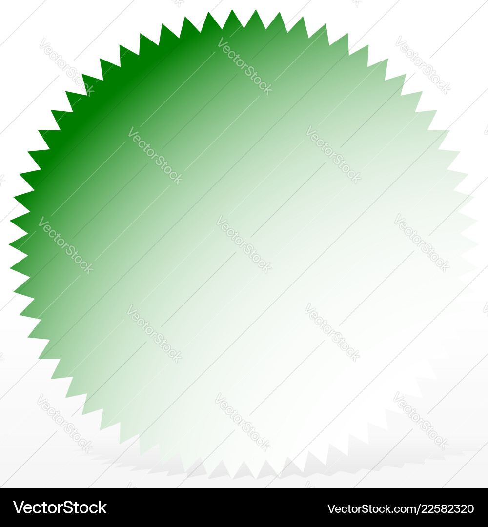 Bright badge starburst shape with only 1 color Bright badge starburst shape with only 1 color vector image