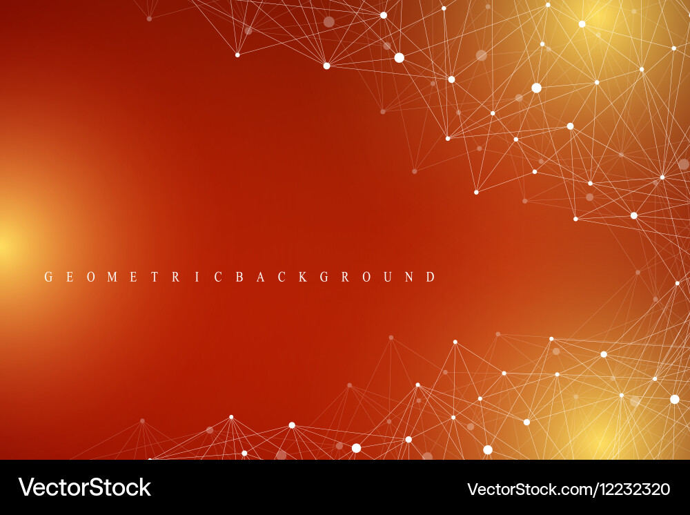 Connected Network Abstract Background vector image