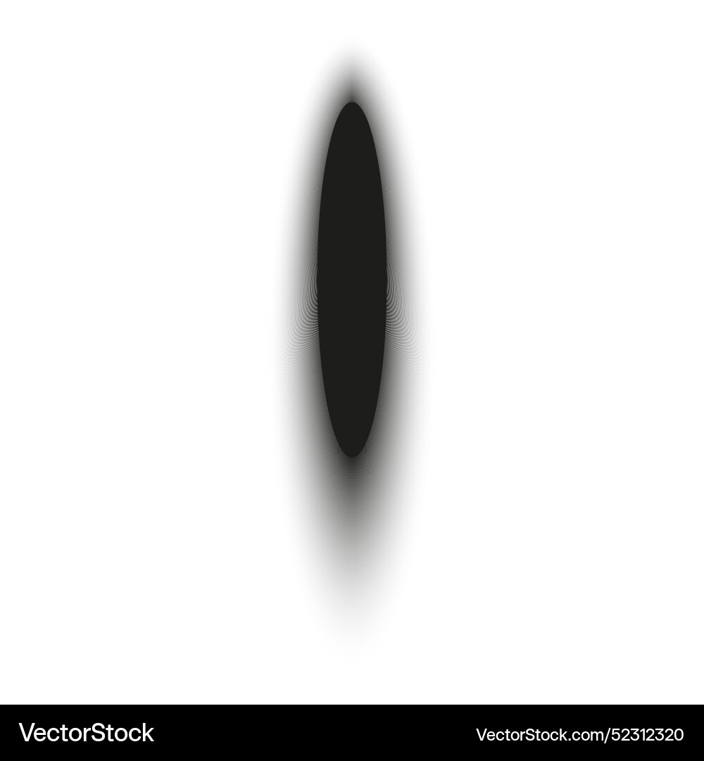 Realistic shadow set with round shapes black Vector Image