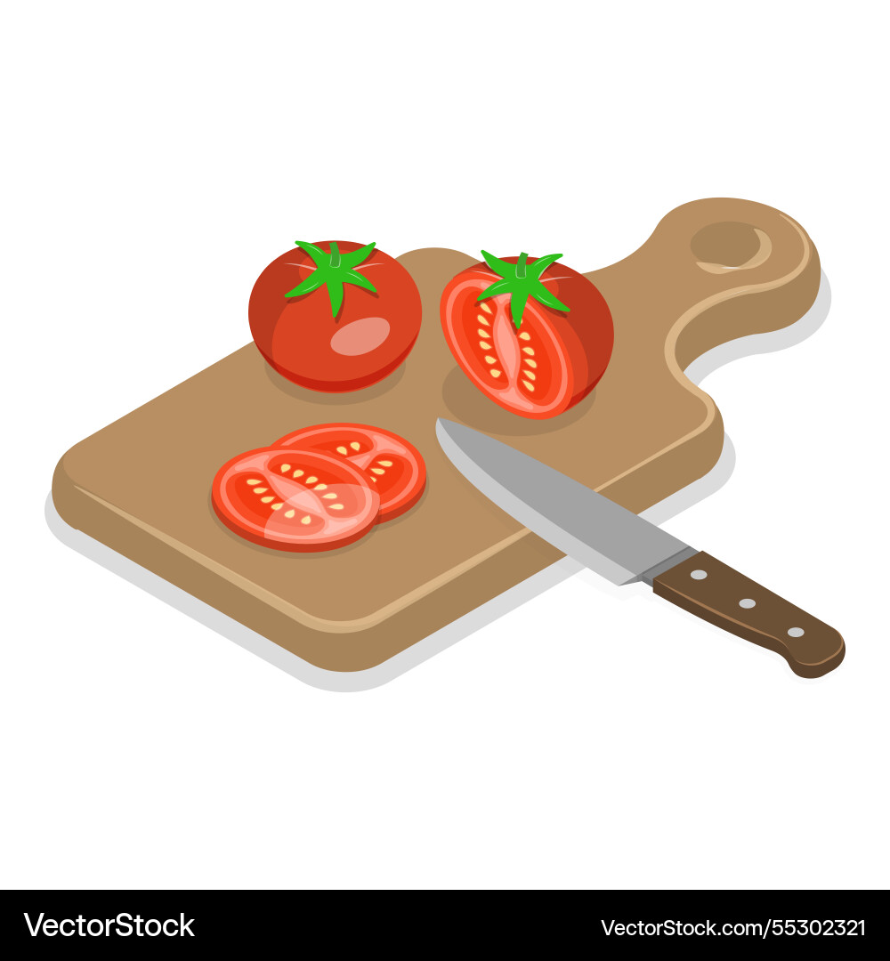 3d isometric flat set of cooking food 3d isometric flat set of cooking food vector image
