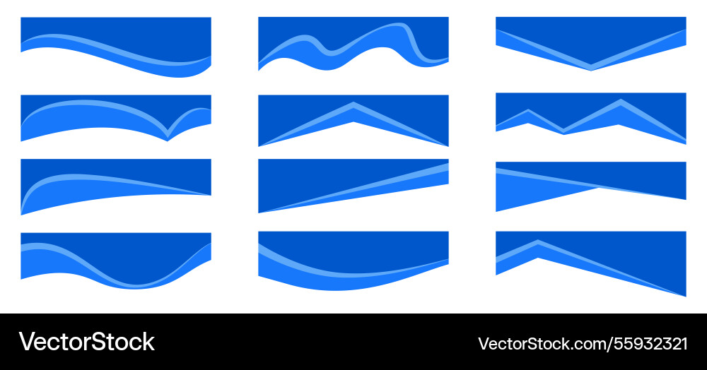 Border shapes header for website banner abstract Border shapes header for website banner abstract vector image