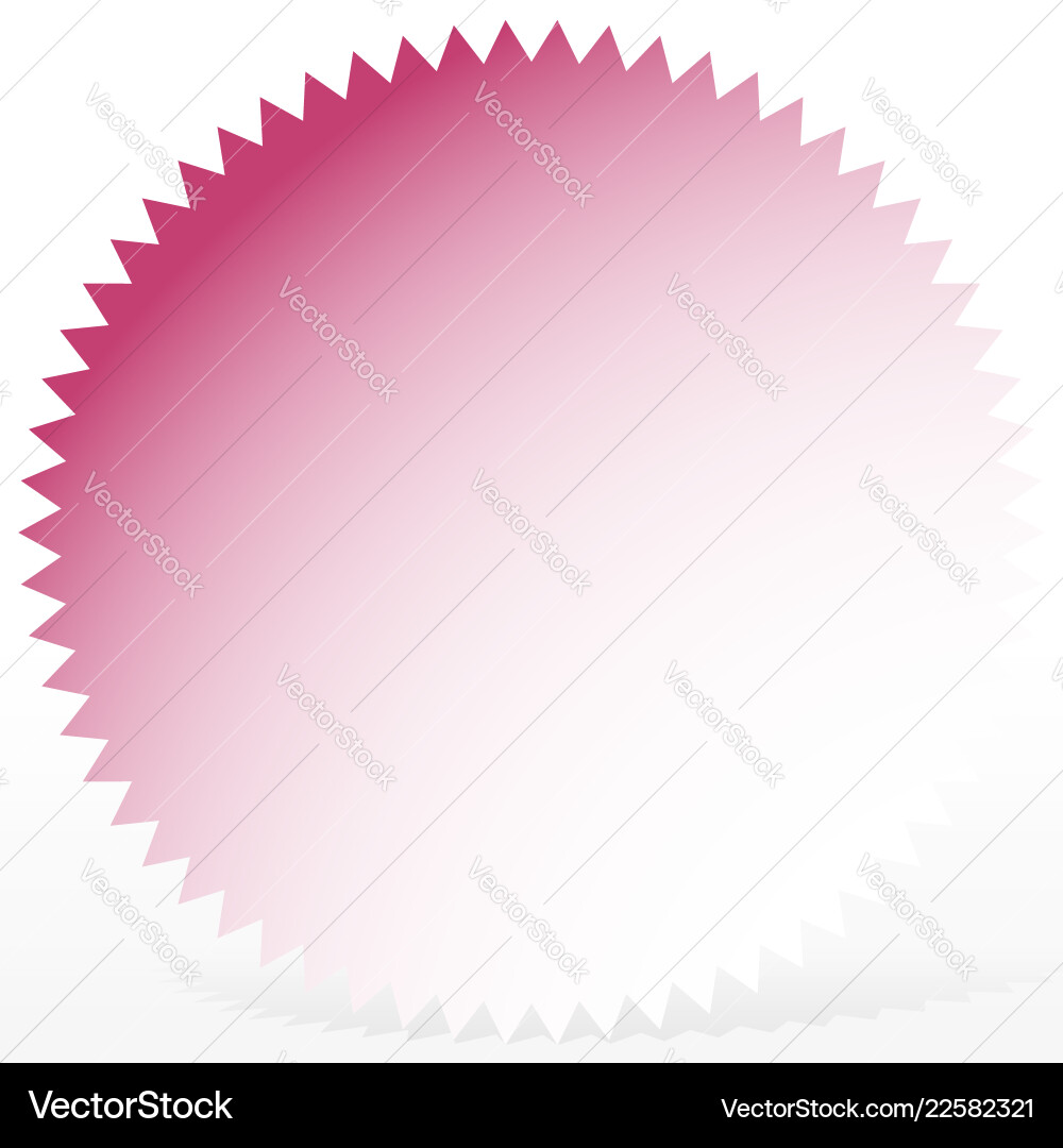 Bright badge starburst shape with only 1 color Bright badge starburst shape with only 1 color vector image
