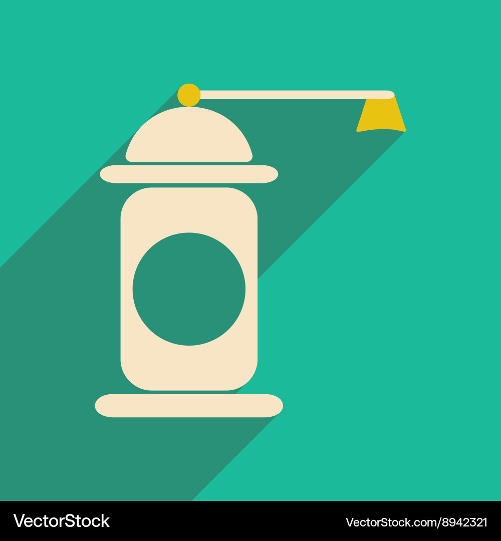 Flat with shadow icon and mobile application Vector Image