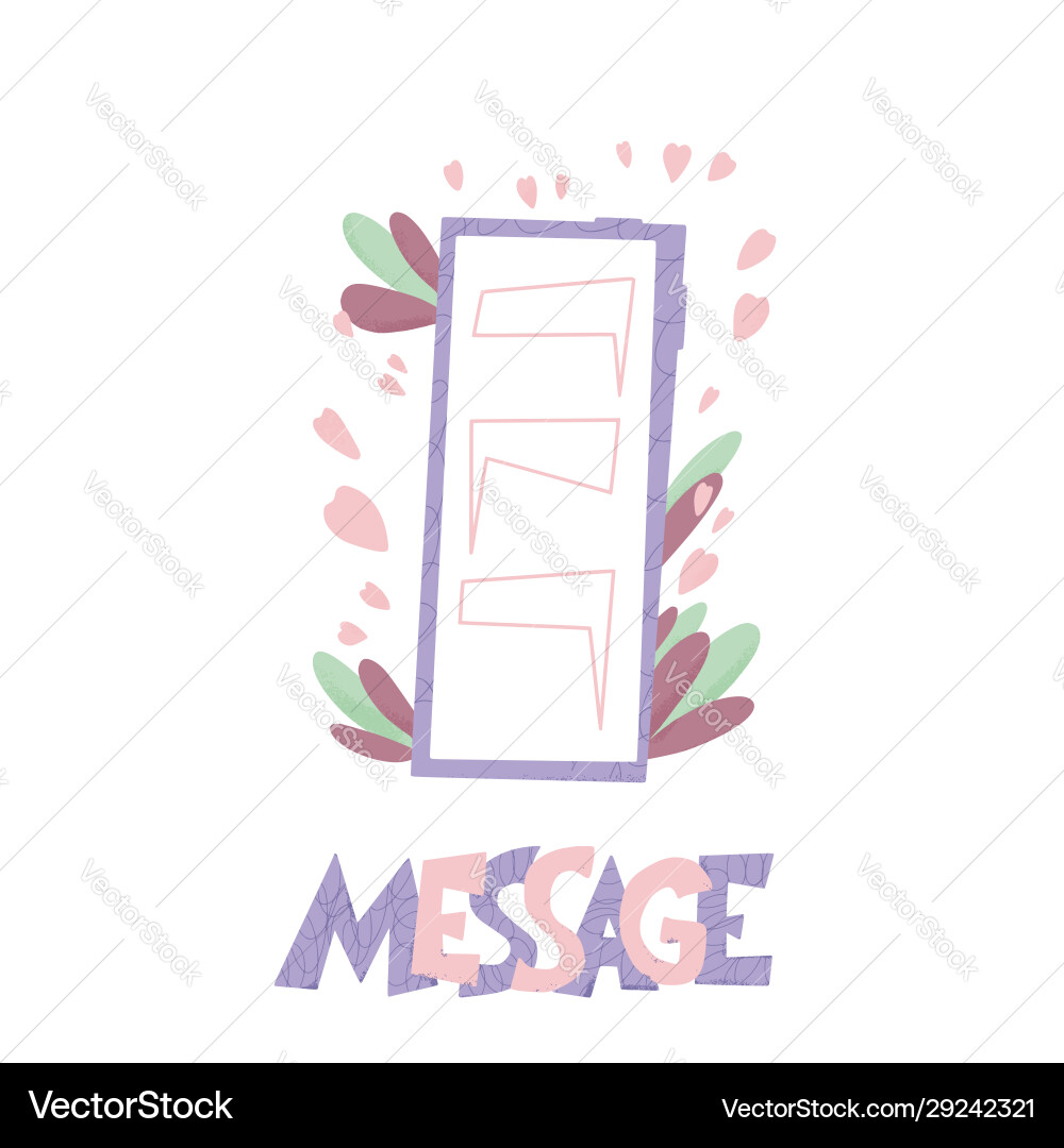 Message text with envelop and phone mail Message text with envelop and phone mail vector image