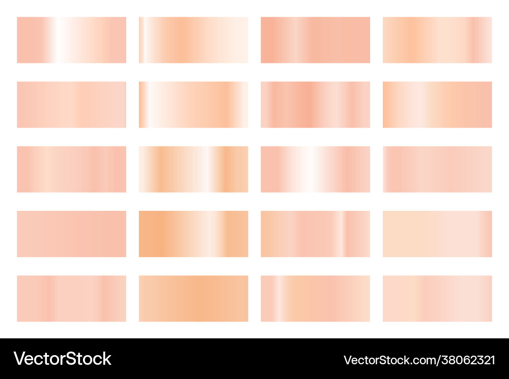 Metallic gradient collection with shiny colorful Metallic gradient collection with shiny colorful Vector Image