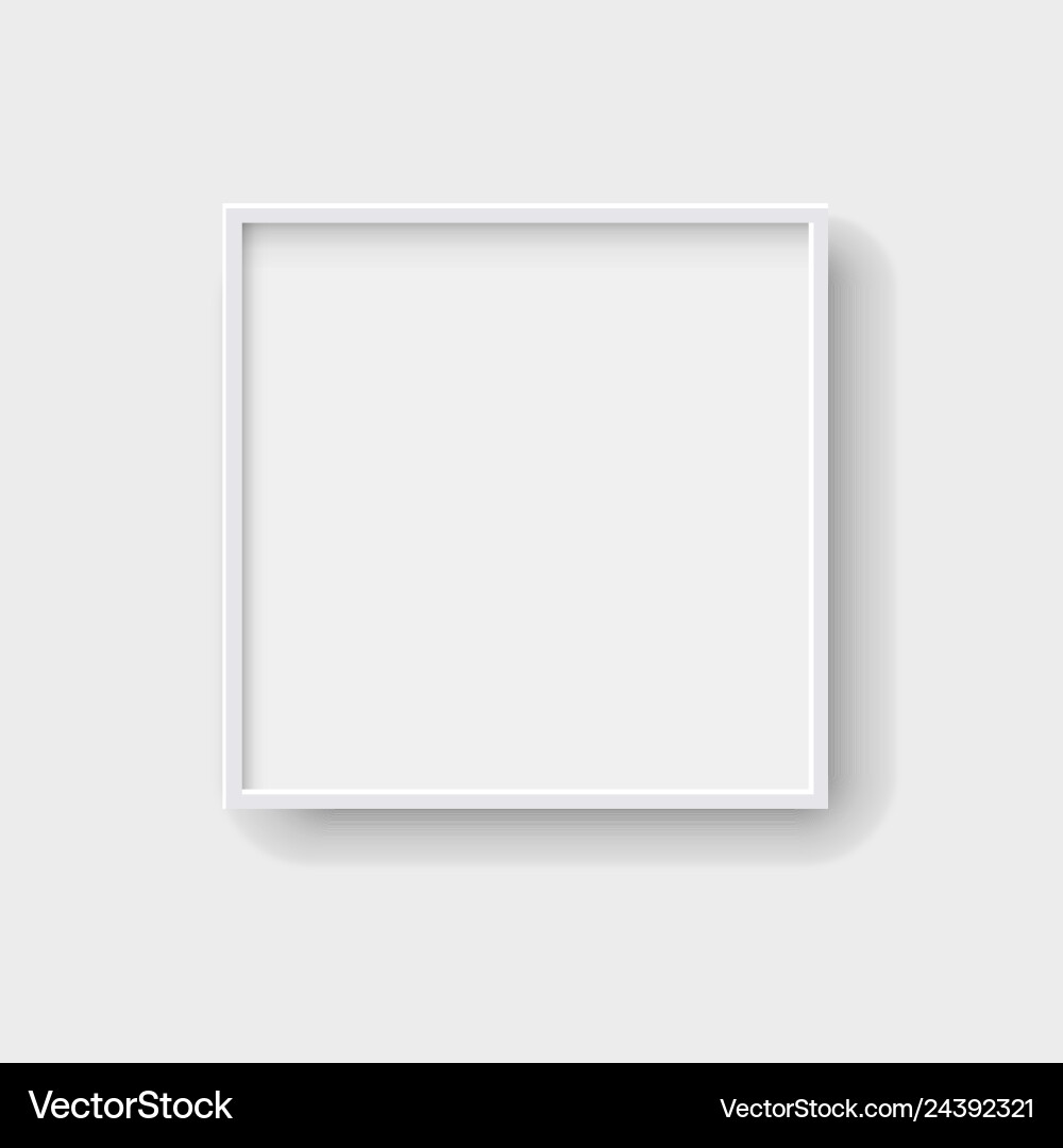 Realistic Empty Picture Frame vector image