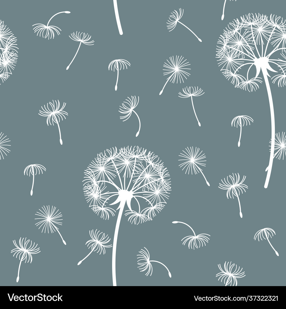Seamless pattern from dandelions for wrapping Seamless pattern from dandelions for wrapping Vector Image