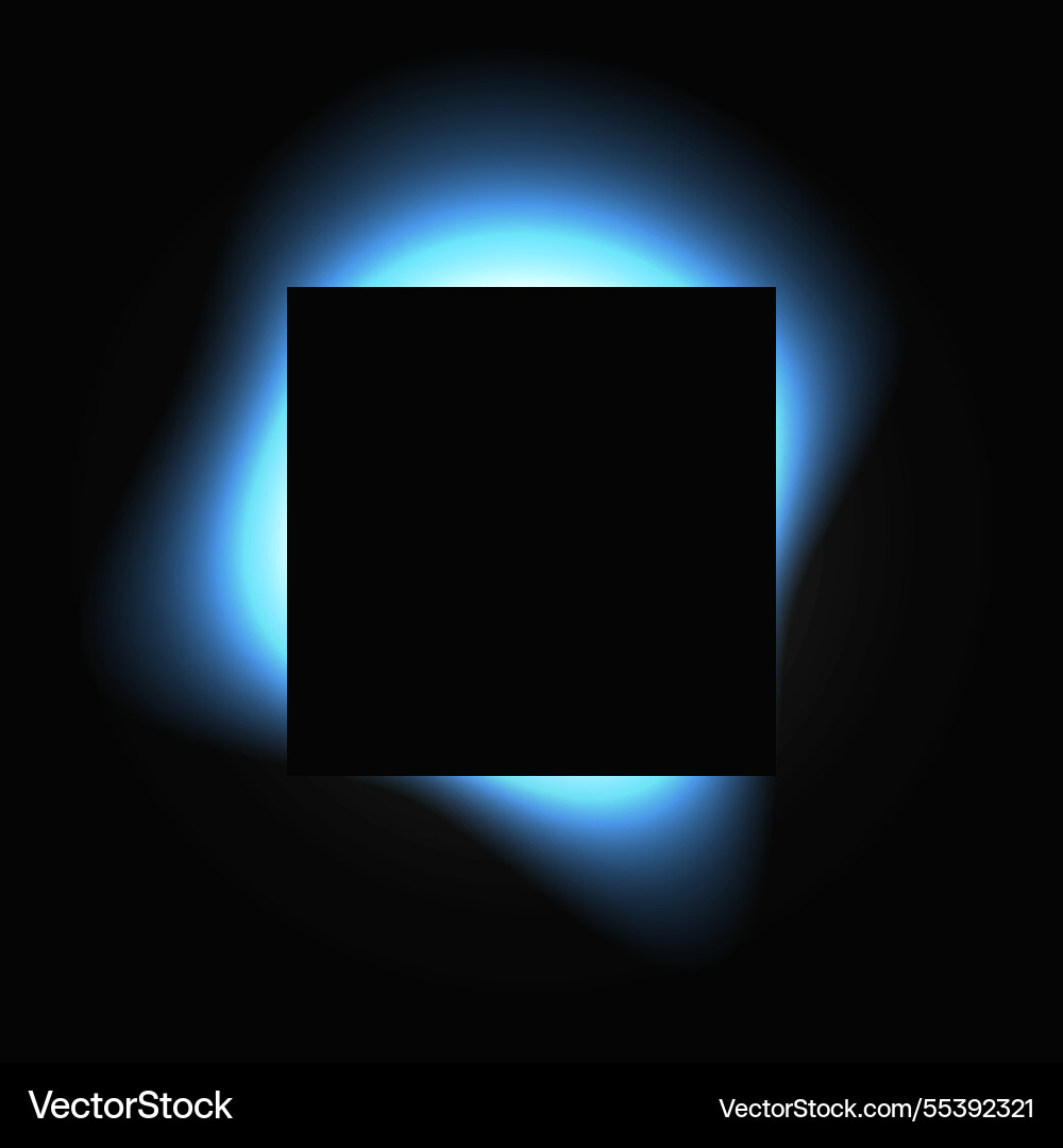Square illuminate light frame with color gradient Square illuminate light frame with color gradient vector image