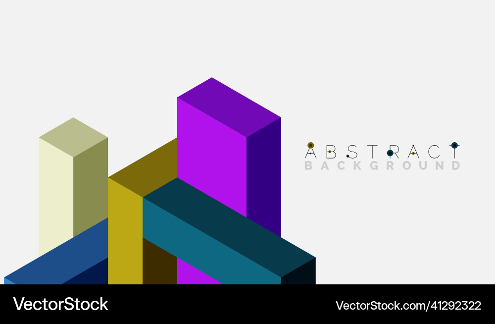 Abstract background 3d cubes cubic elements Abstract background 3d cubes cubic elements vector image