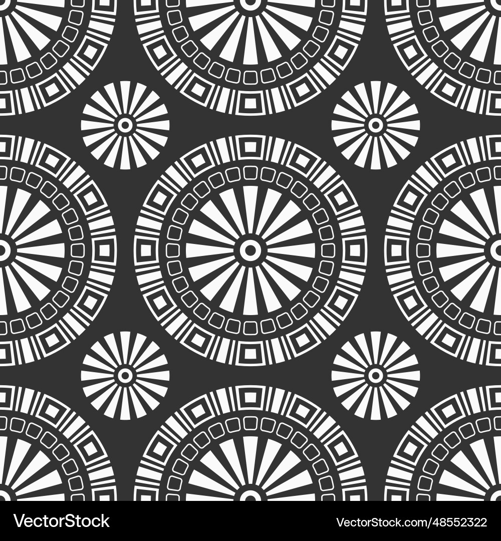 Abstract seamless pattern with round geometric Abstract seamless pattern with round geometric vector image