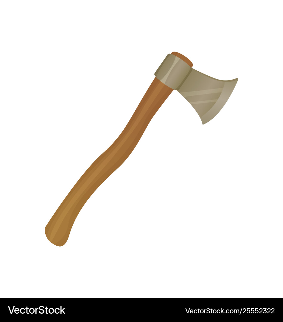 Ax tool with sharp razor instrument lumberjack Vector Image