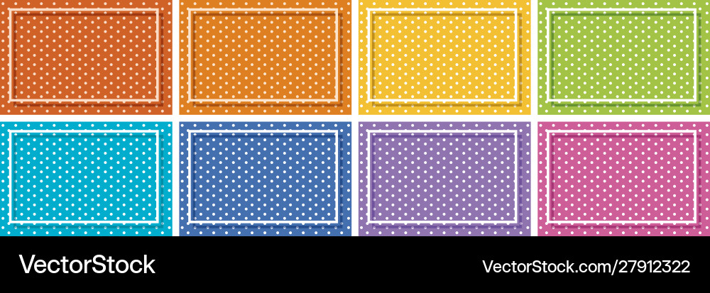 Background template with polka dot patterns Background template with polka dot patterns vector image