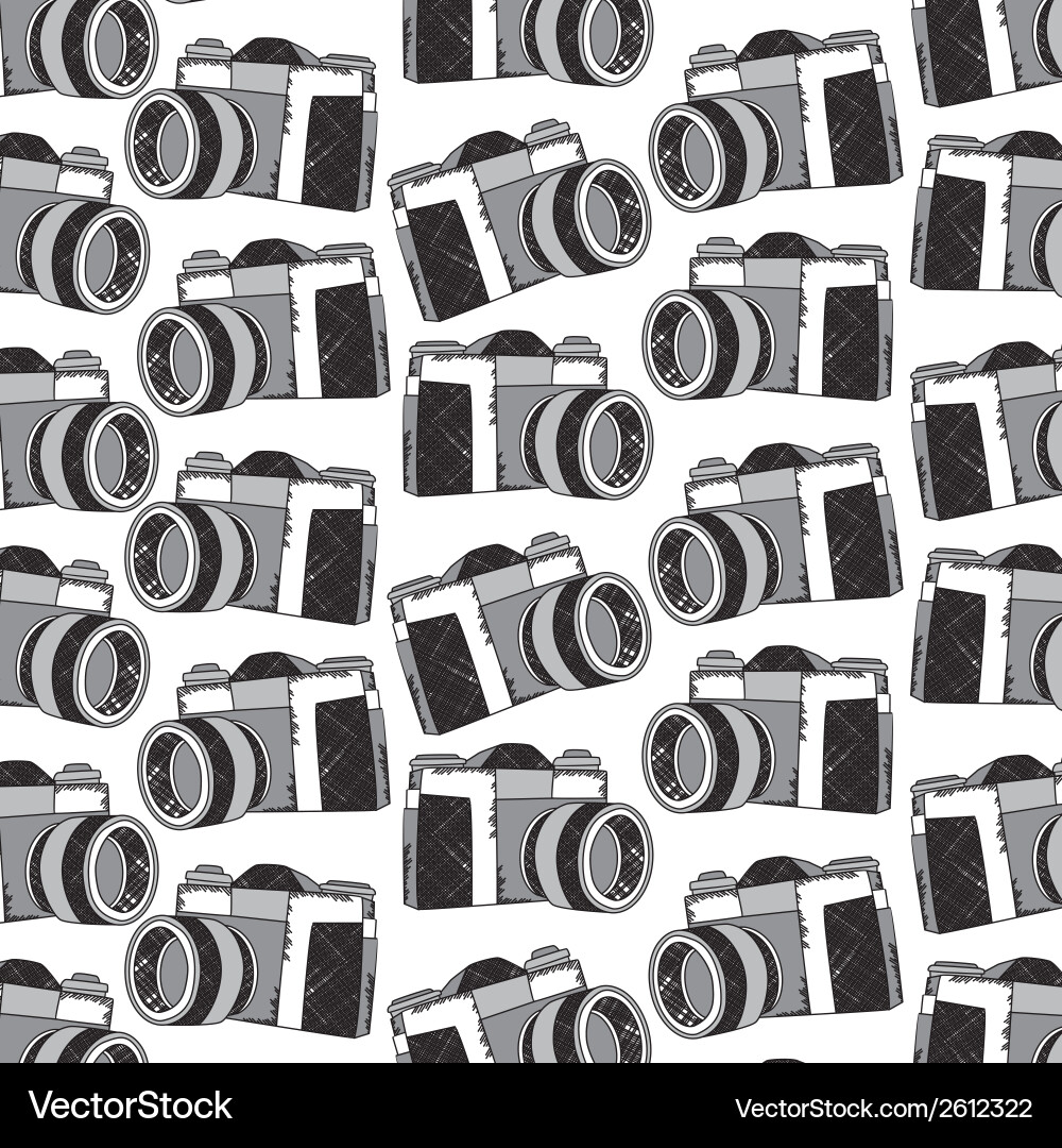 Camera pattern vector image