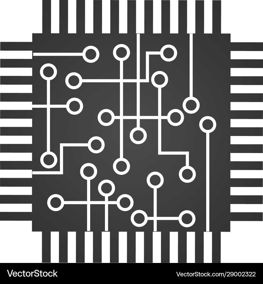 Cpu zentrale Verarbeitungseinheit Computerchip Cpu zentrale Verarbeitungseinheit Computerchip vektorbild