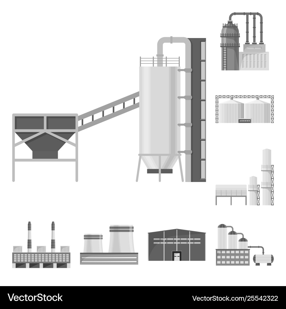 Isolated object production and structure sign Isolated object production and structure sign vector image