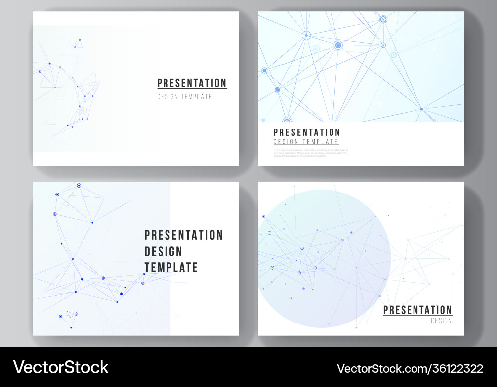 Layout presentation slides design vector image