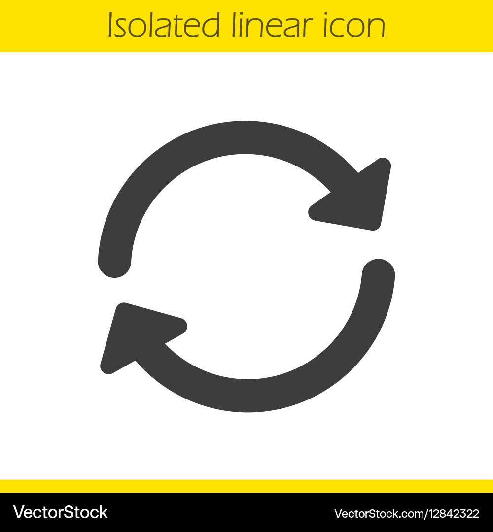 Refresh Icon - Circular vector image