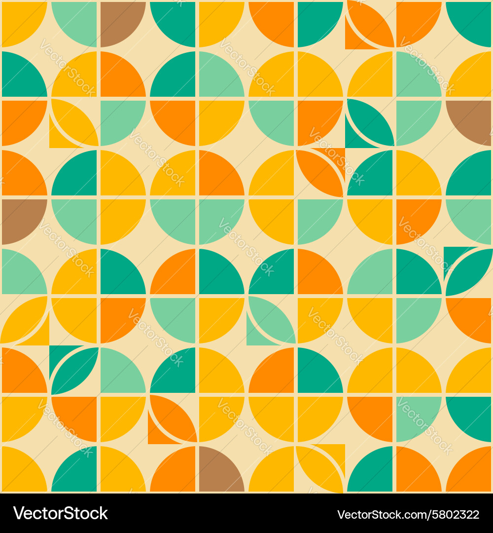 Retro Circle Pattern vector image