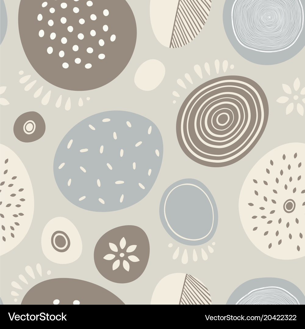 Seamless abstract pattern with circles vector image