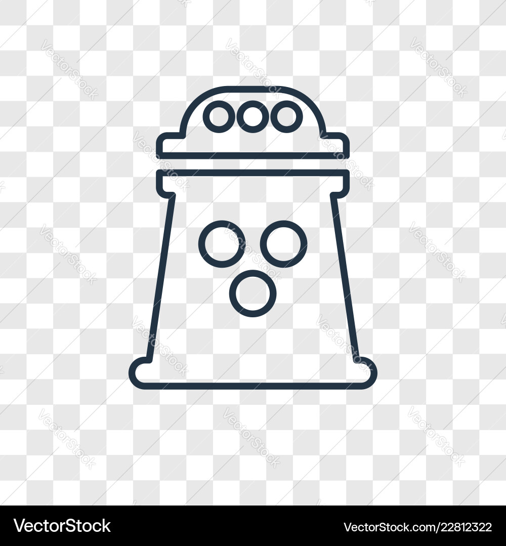Spice concept linear icon isolated on transparent Spice concept linear icon isolated on transparent vector image
