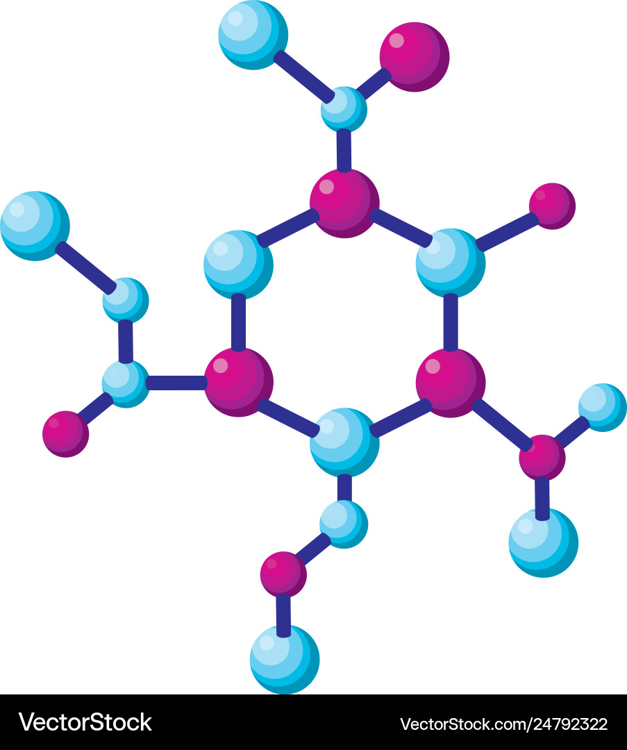 Structure molecular science icon Vector Image