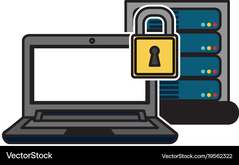 Web hosting design vector image