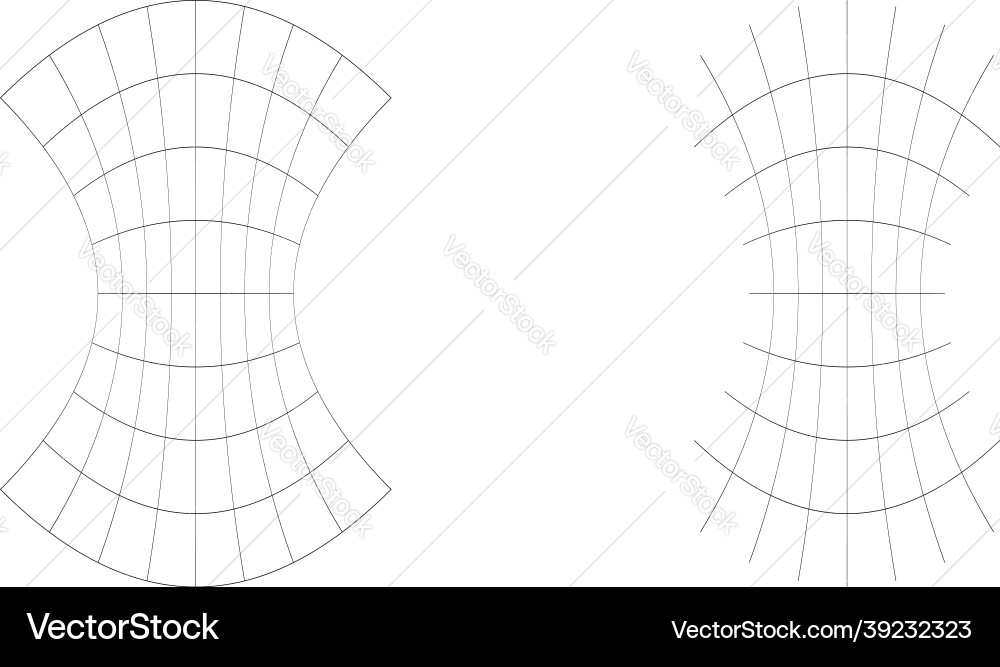 Distorted abstract geometric shape elements Distorted abstract geometric shape elements vector image
