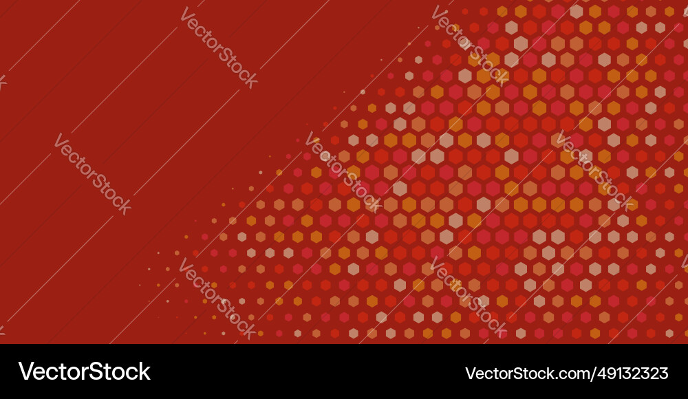 Geometric abstract hexagon multi color background Vector Image