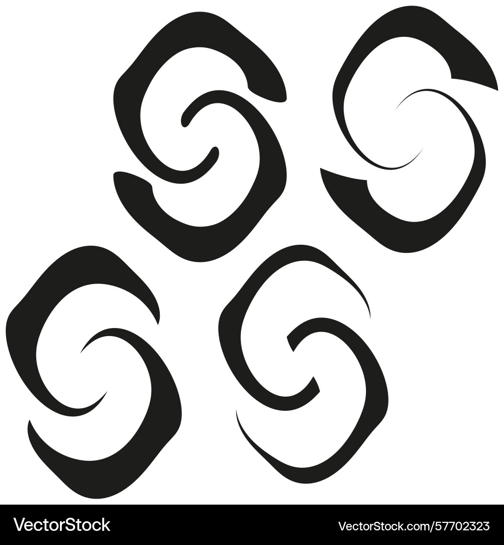 Interlinked loop icons bold chain pattern curved Interlinked loop icons bold chain pattern curved vector image