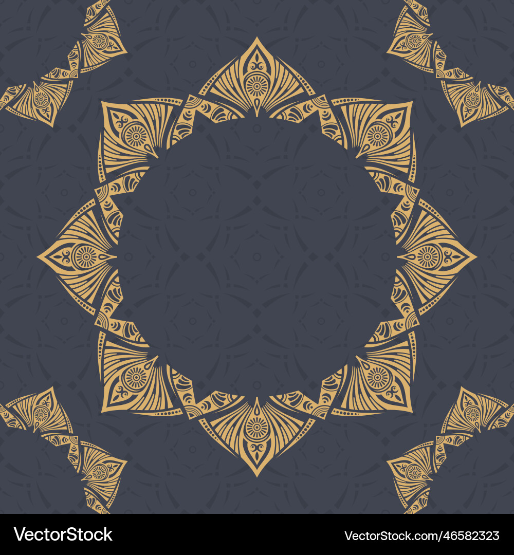 Seamless color pattern with mandala abstract Seamless color pattern with mandala abstract vector image