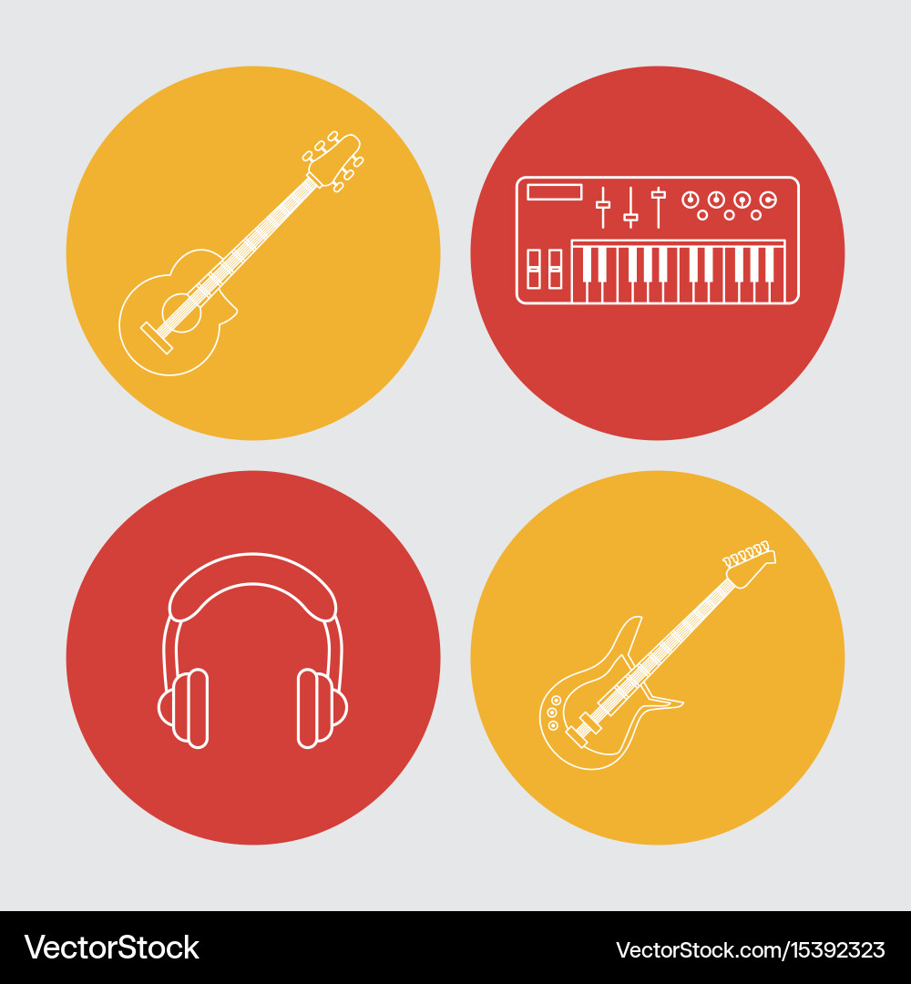 White background with colorful round frames vector image